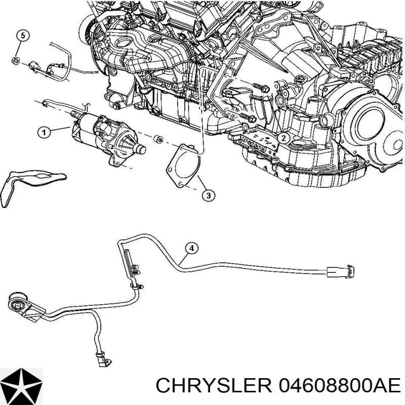 04608800AE Chrysler Стартер двигуна