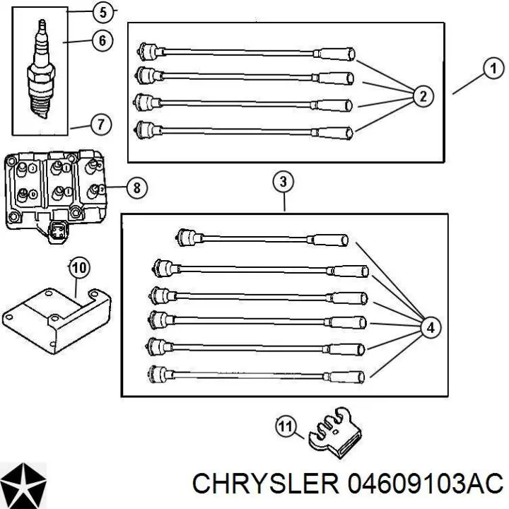 Котушка запалювання 04609103AC Chrysler