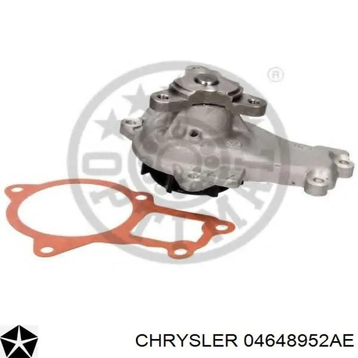 Помпа охолодження Chrysler 04648952AE ціна, від 41.67 USD