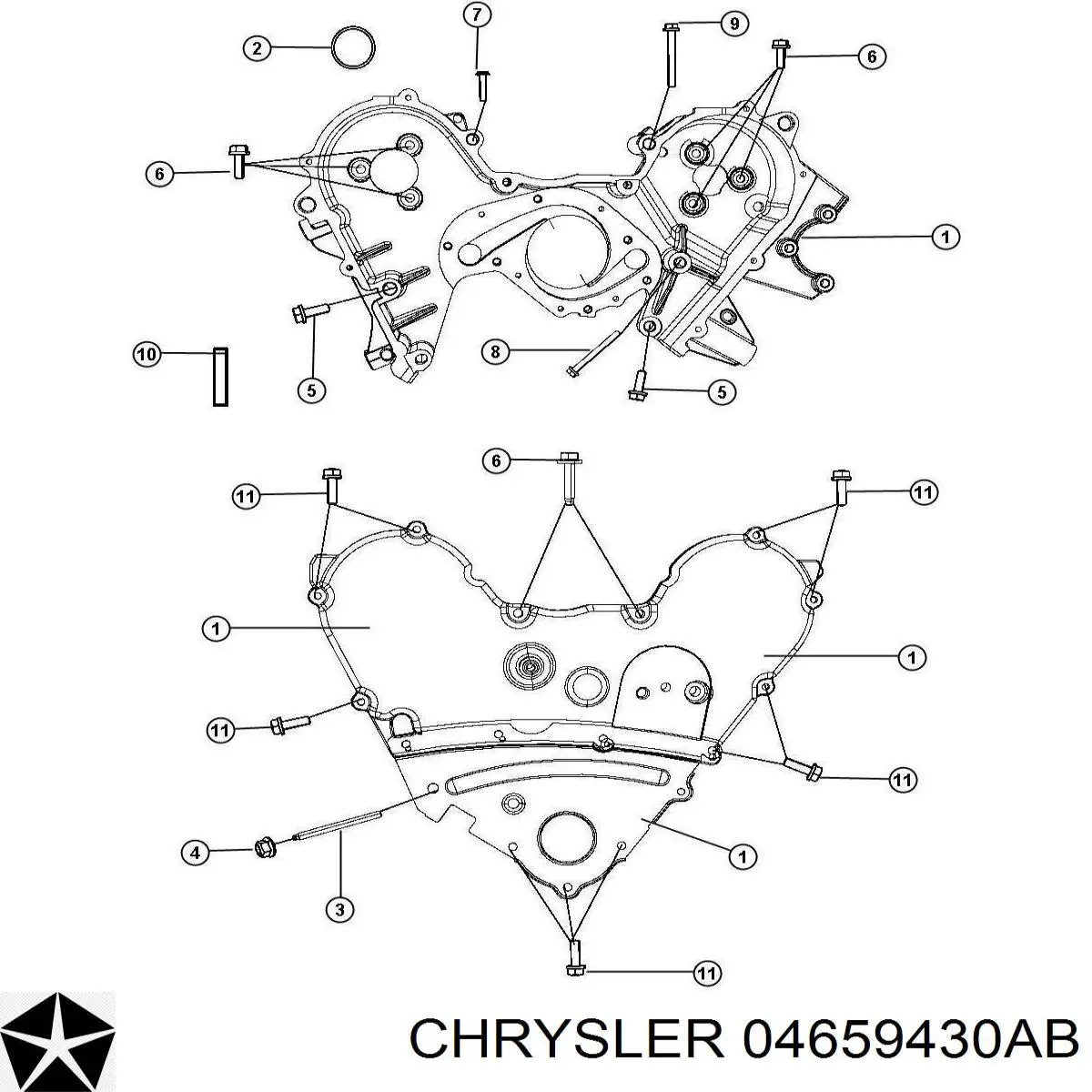 Купити 4659430AB Chrysler Прокладка водяної помпи