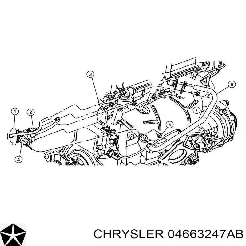 04891068AB Chrysler Прокладка EGR-клапана рециркуляції