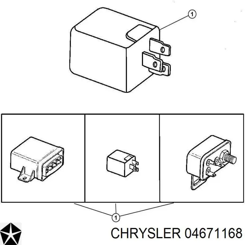 Реле електричне багатофункціональне 04671168 Chrysler