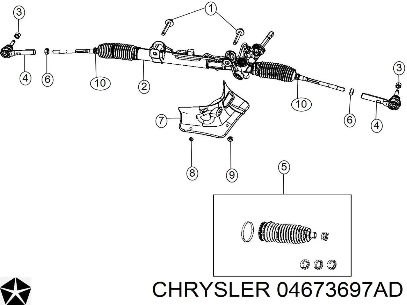  Chrysler 4673697AD ціна, від 7.60 USD