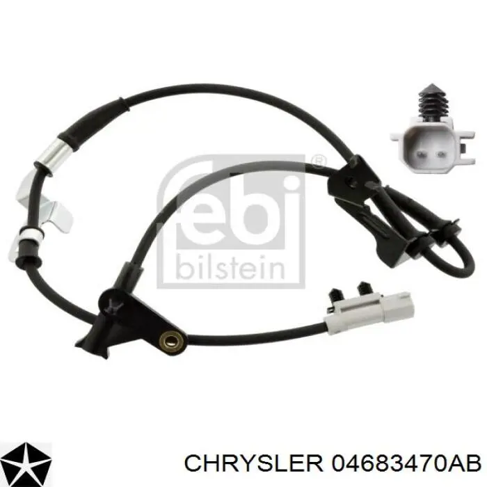 Датчик антиблокувальної системи гальмування Chrysler 04683470AB ціна, від 16.31 USD