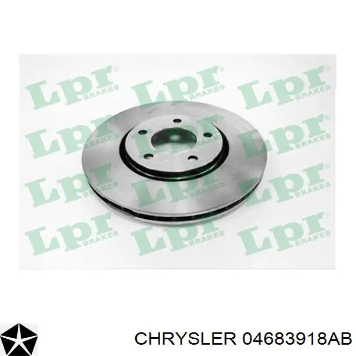 Диск переднього гальма Chrysler 04683918AB ціна, від 47.26 USD