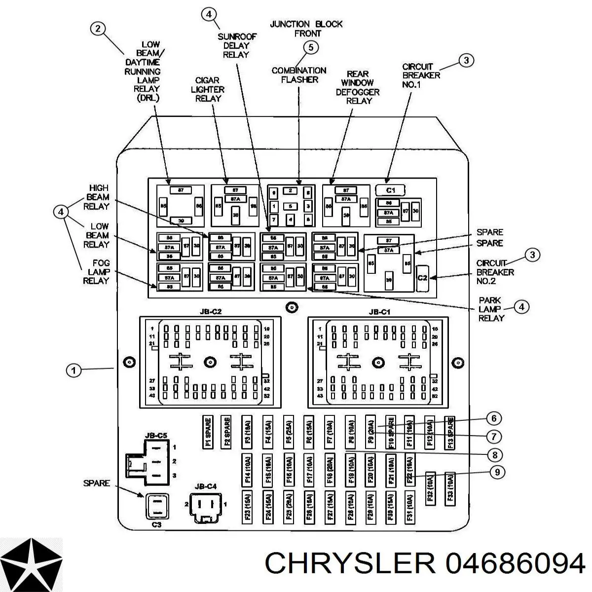 Купити 04686094 Chrysler 