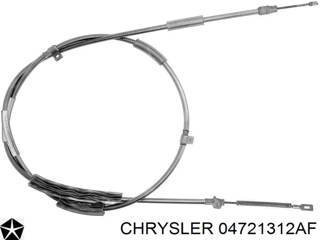 Трос ручного гальма задній, правий Chrysler Voyager GRAND (Крайслер Вояжер)