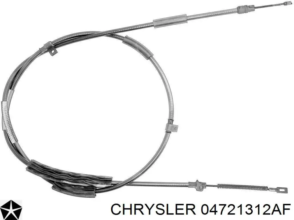 Трос ручного гальма задній, правий Chrysler Voyager 