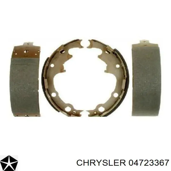 Колодки гальмові задні, барабанні Chrysler 04723367 ціна, від 38.32 USD