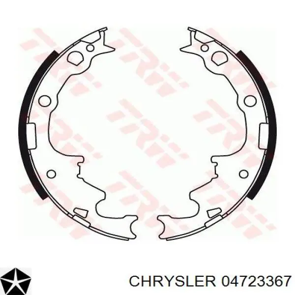 Купити 04723367 Chrysler Колодки гальмові задні, барабанні