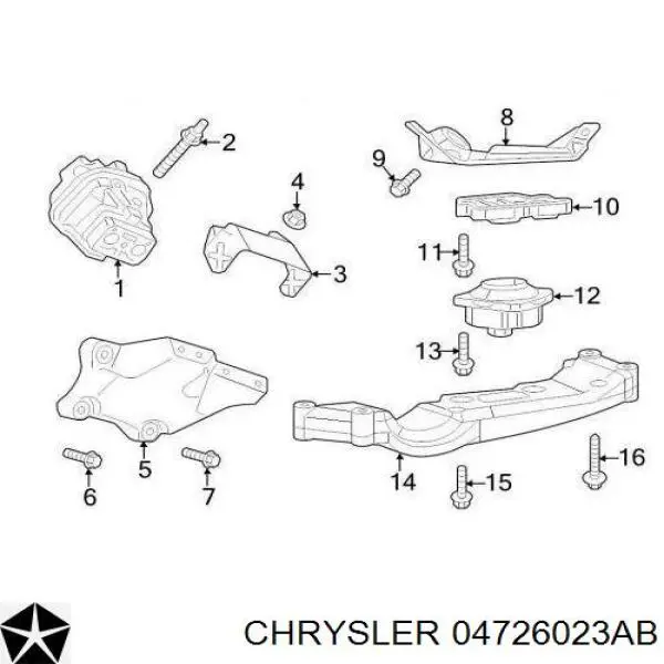  Chrysler 04726023AB ціна, від 19.12 USD
