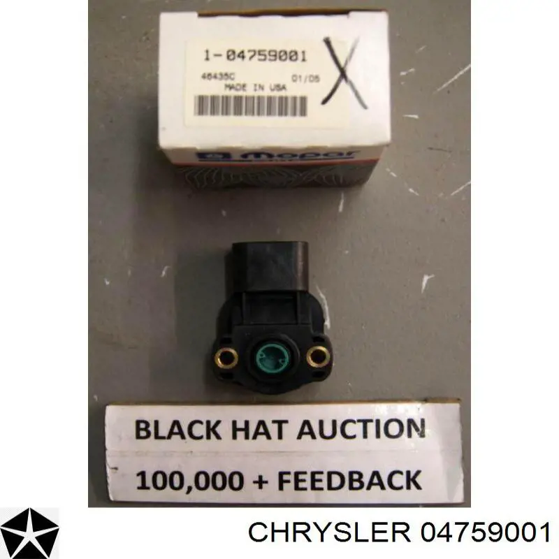 04759001 Chrysler датчик положення дросельної заслінки (потенціометр)