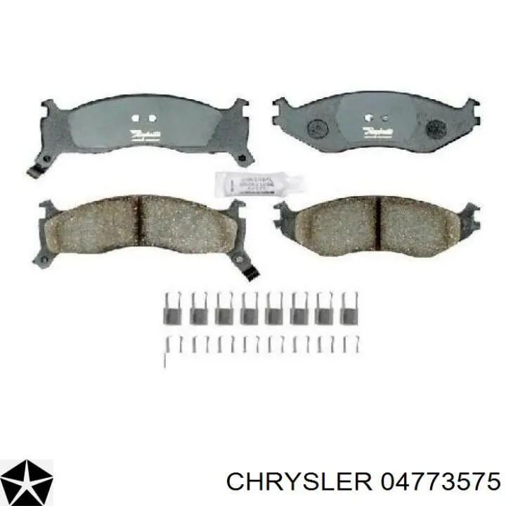 Колодки гальмівні передні, дискові 04773575 Chrysler