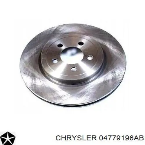 Диск переднього гальма Chrysler 04779196AB ціна, від 76.61 USD