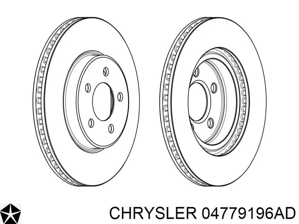 Купити 04779196AD Chrysler Ротор гальмівний