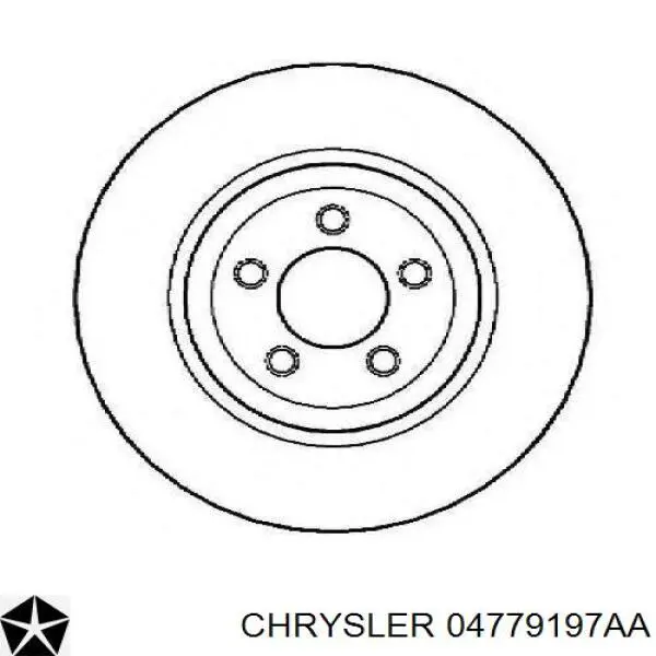 04779197AA Chrysler Гальмо дискове переднє