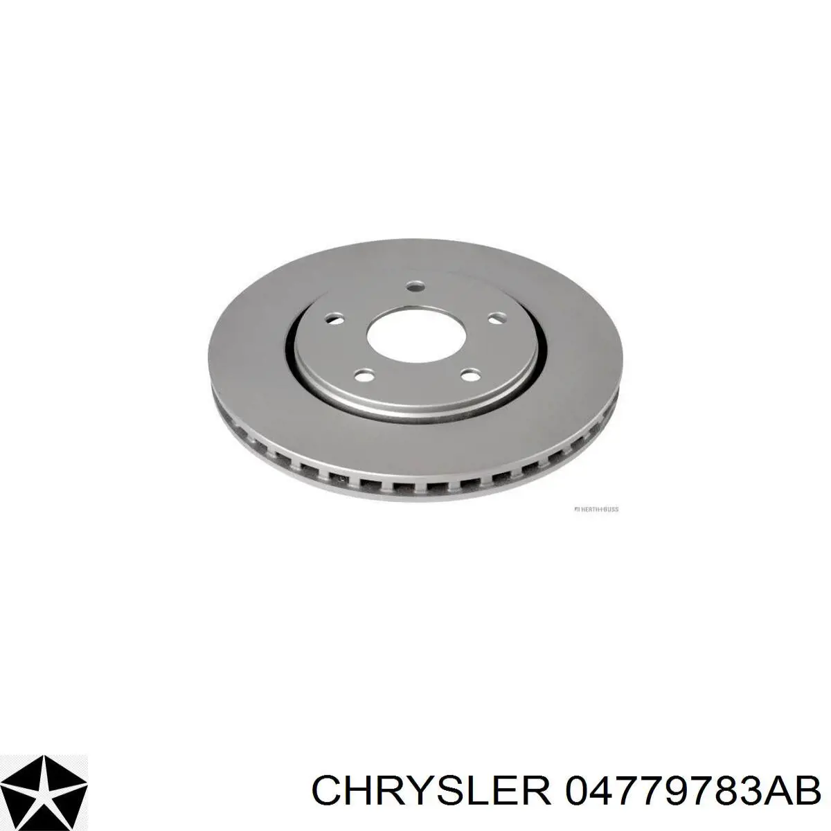 Диск переднього гальма Chrysler 04779783AB ціна, від 46.16 USD