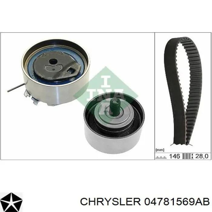 Купити 04781569AB Chrysler Ролик паразитний ГРМ