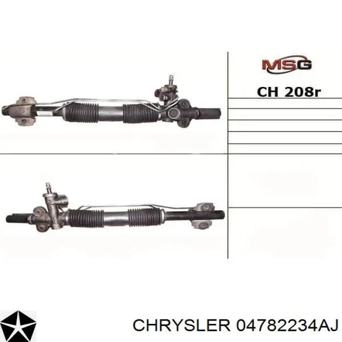 Рульова рейка 05003933AB Chrysler
