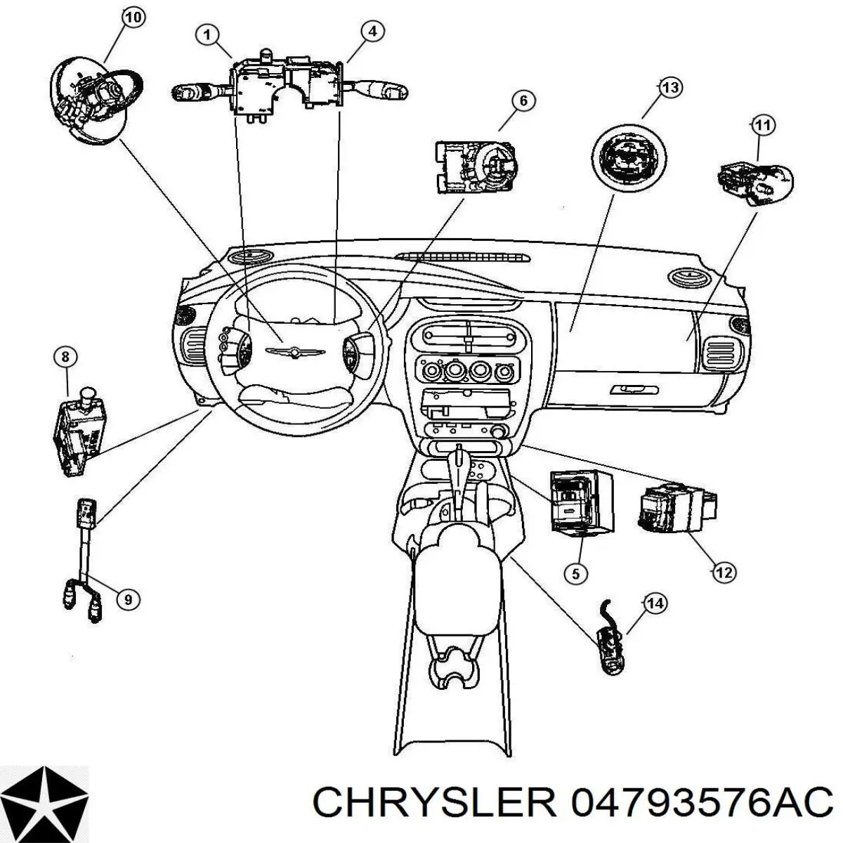 Контакти замку запалювання Standard US447T ціна, від 22.32 USD