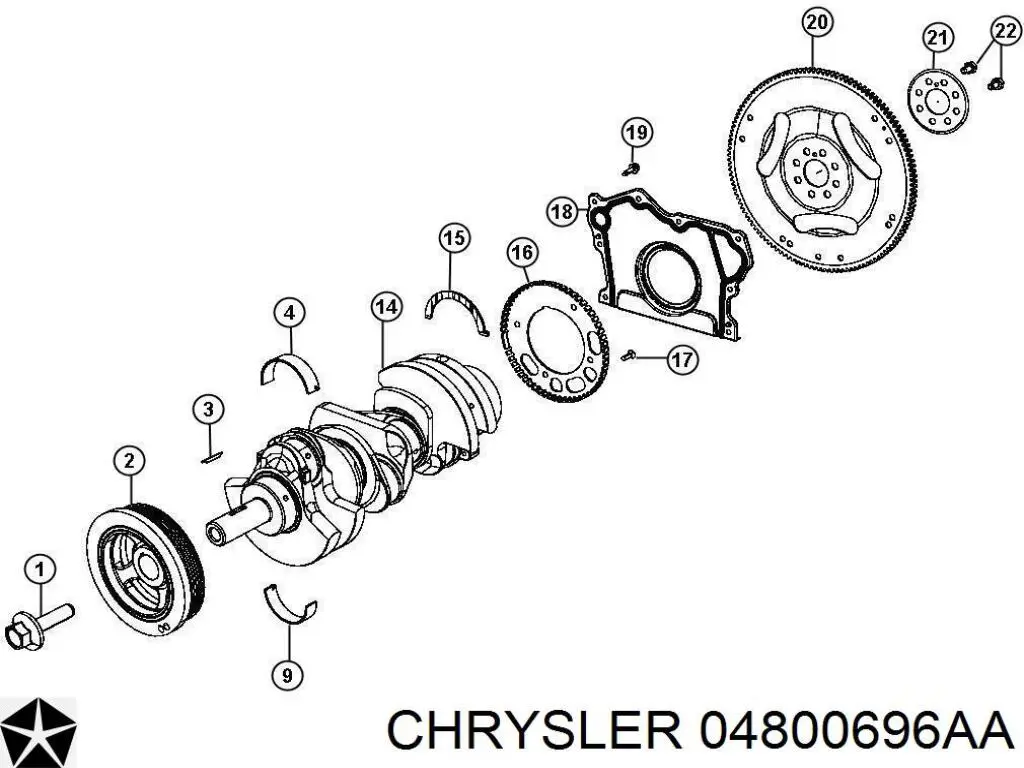  Chrysler 04800696AA ціна, від 135.42 USD