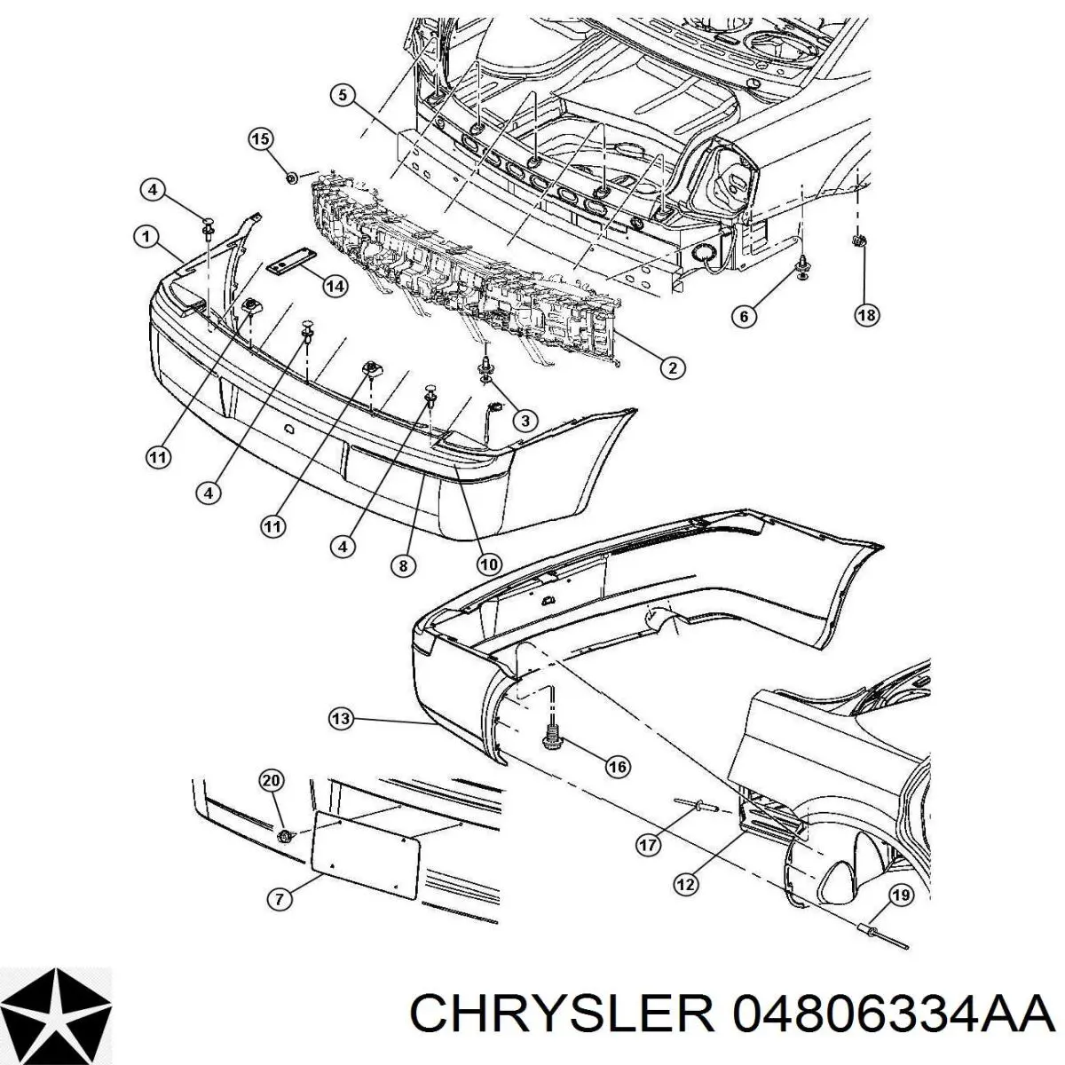  Chrysler 4806334AA ціна, від 0.98 USD