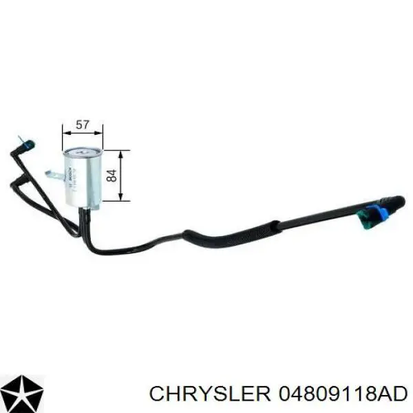 Фільтр тонкого очищення палива Chrysler 04809118AD ціна, від 17.12 USD