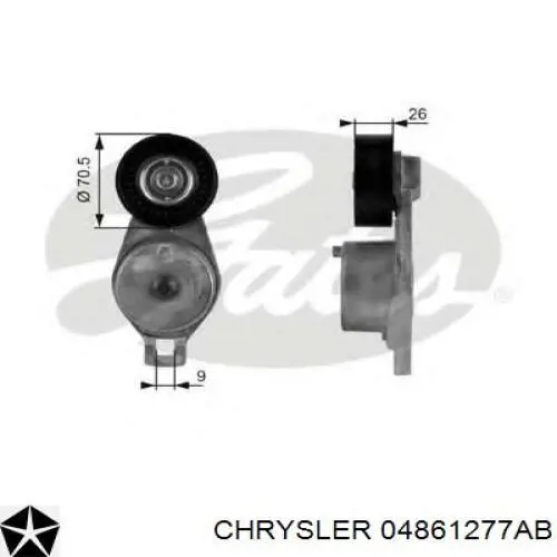 Купити 04861277AB Chrysler Натягувач приводного ременя