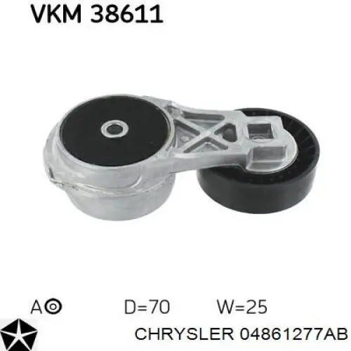 Натягувач приводного ременя 04861277AB Chrysler