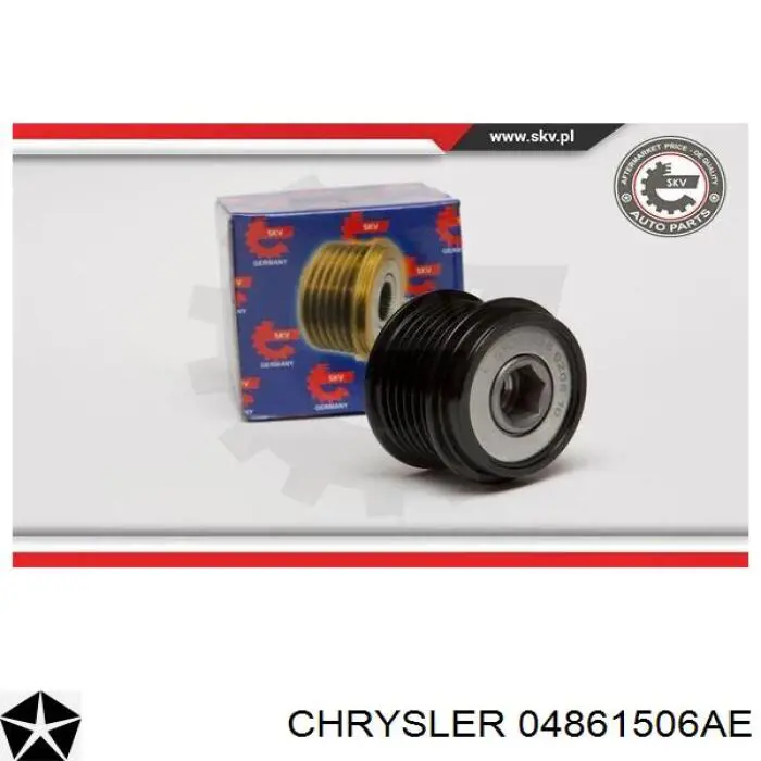 Купити 04861506AE Chrysler Шків генератора