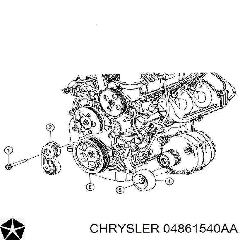 Шків лопатевого насоса гідропідсилювача керма Chrysler 04861540AA ціна, від 32.00 USD
