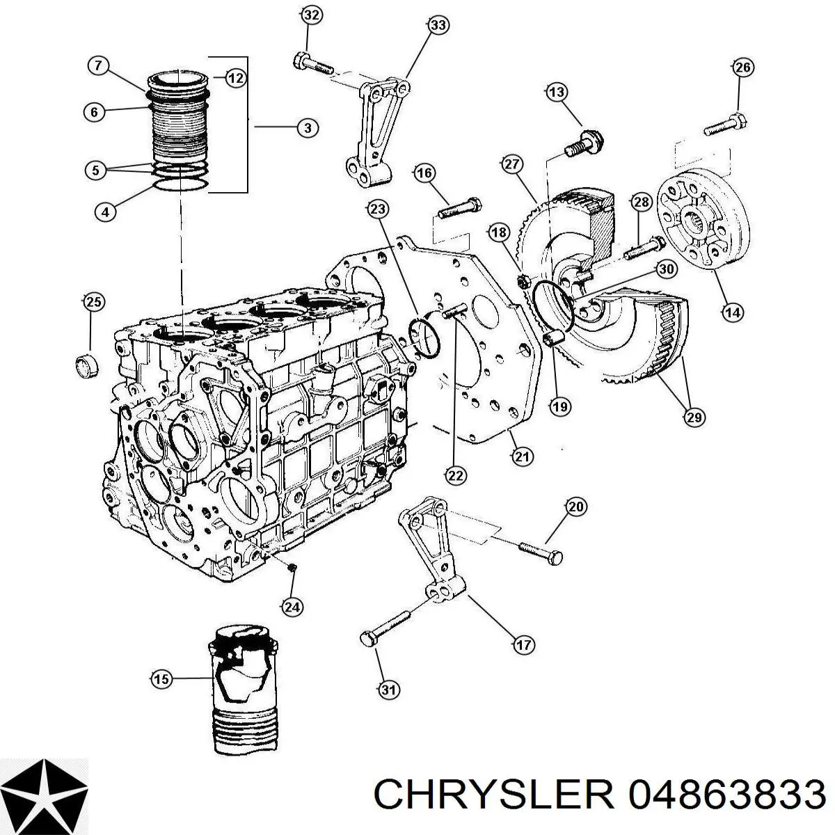  Chrysler 04863833 ціна, від 11.68 USD