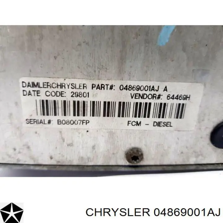  Chrysler 04727080AC ціна, від 50.68 USD