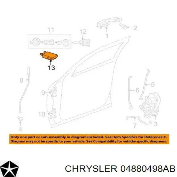 Бачок системи охолодження двигуна розширювальний Chrysler 4880498AB ціна, від 56.75 USD