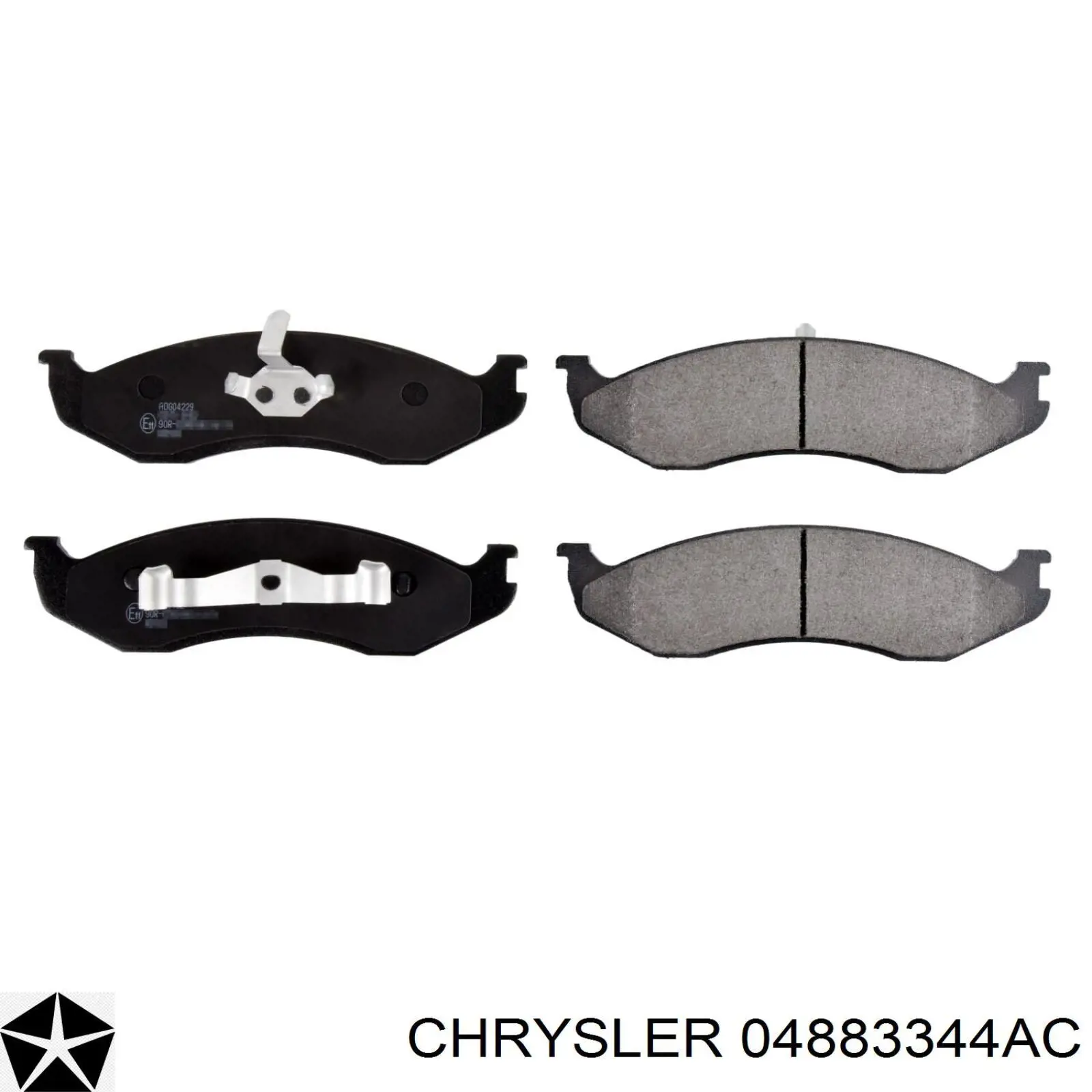 Гальмівні колодки Chrysler 04883344AC ціна, від 20.29 USD