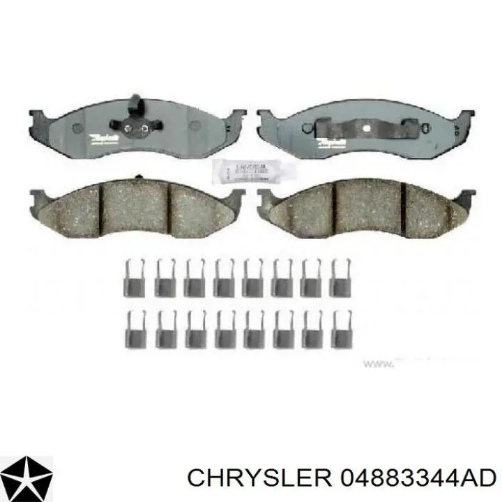Купити 04883344AD Chrysler Колодки гальмівні передні, дискові