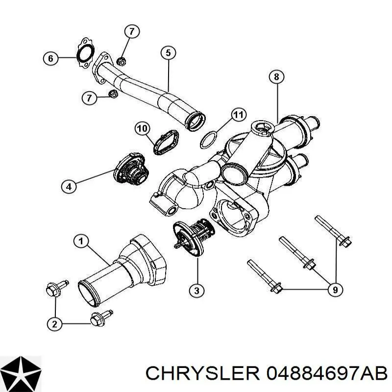 04884697AB Chrysler 