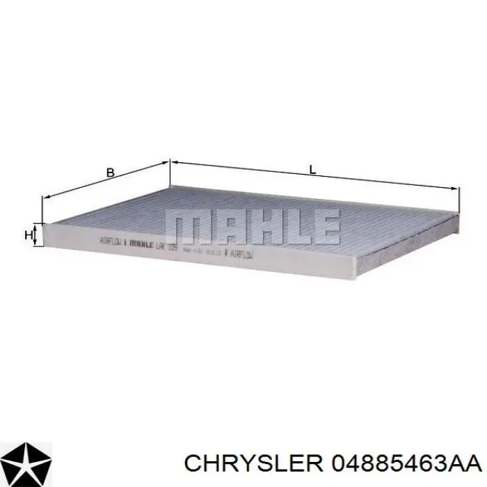 Купити 04885463AA Chrysler Рамка фільтра салону