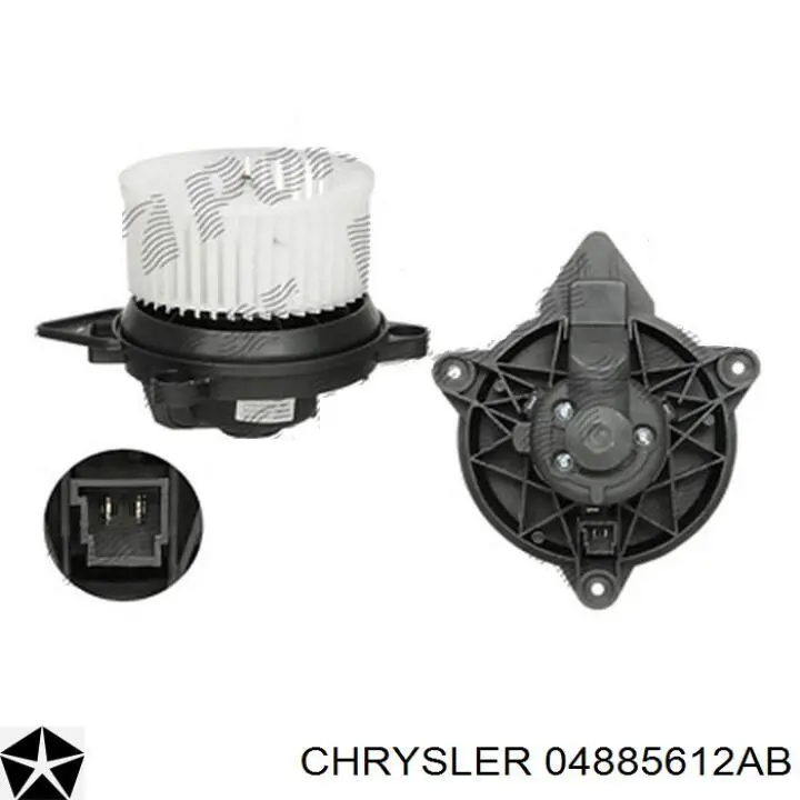 4885612AA Chrysler двигун вентилятора пічки (обігрівача салону)