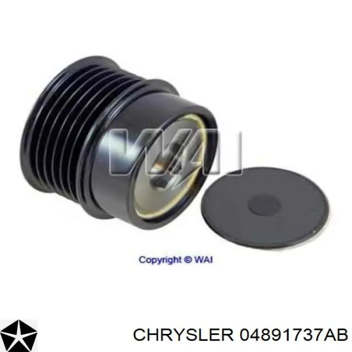 04891737AB Chrysler Обгонна муфта генератора