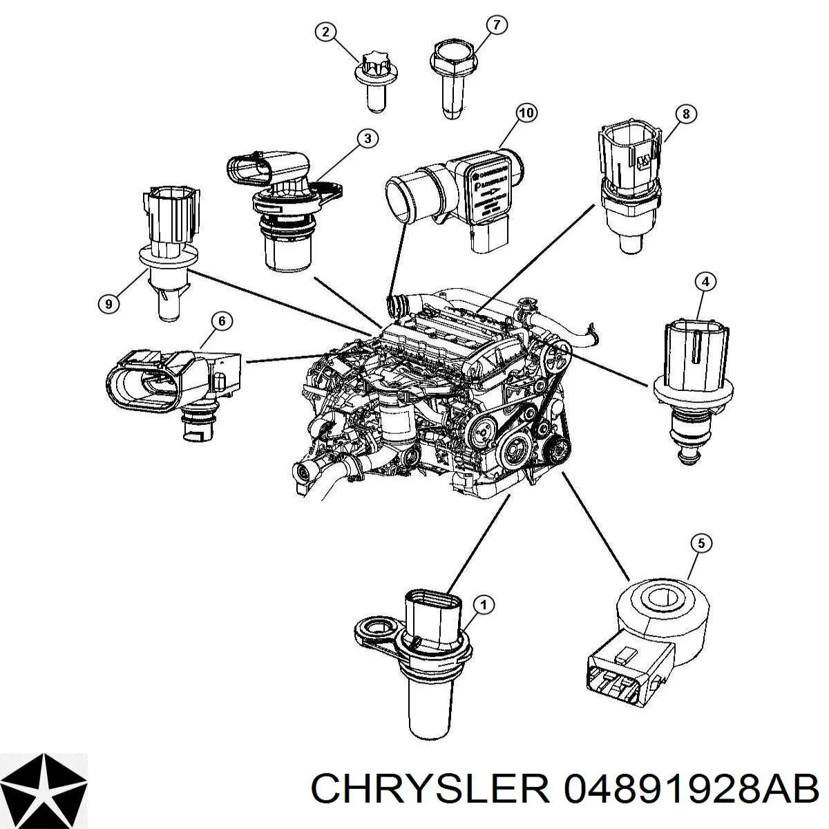 Купити 4891928AB Chrysler Повітромір
