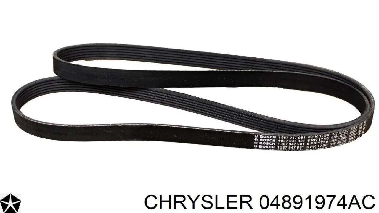 Купити 04891974AC Chrysler Ремінь генератора