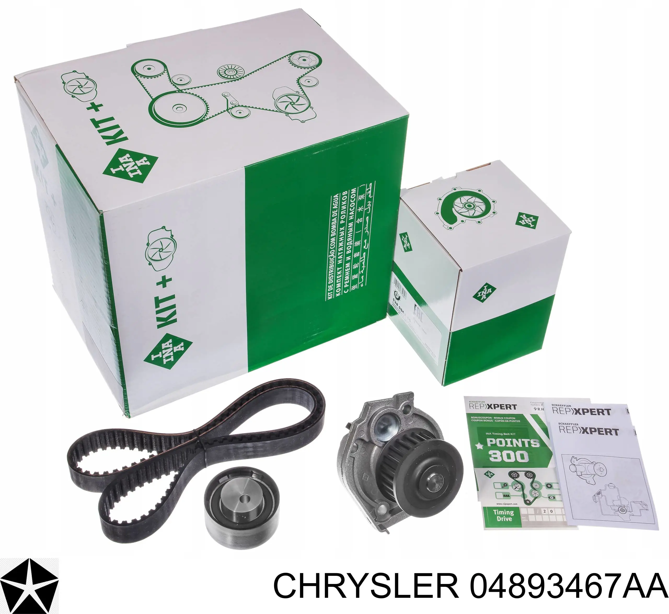 Купити 04893467AA Chrysler Ремінь газорозподільного механізму