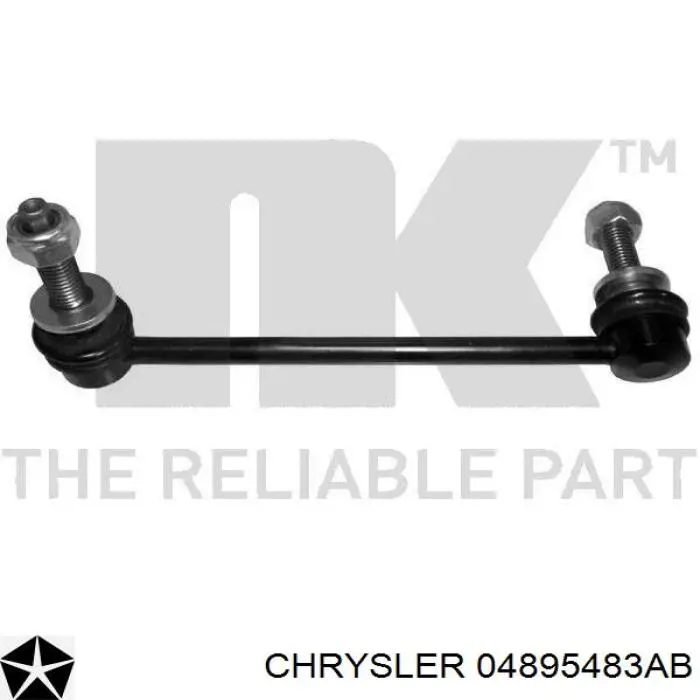 04895483AB Chrysler Стійка стабілізатора, переднього, ліва