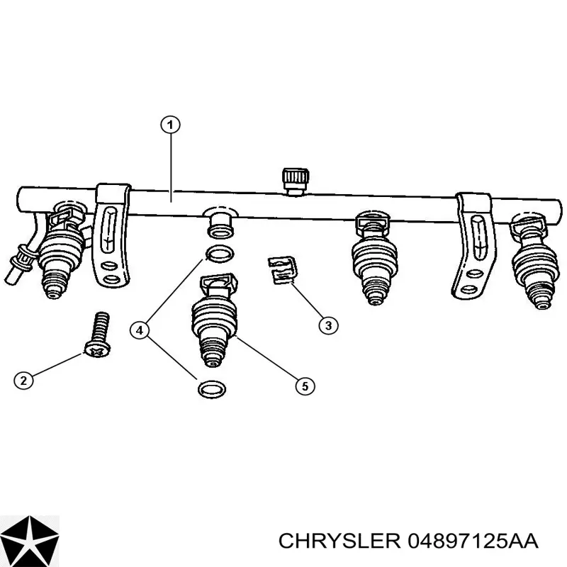 Кільце ущільнююче форсунок Chrysler 4504348