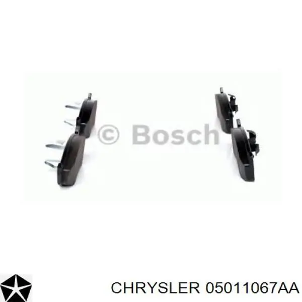 Колодки гальмівні передні, дискові 05011067AA Chrysler