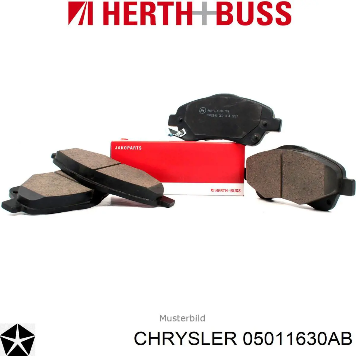 Купити 05011630AB Chrysler Задні колодки