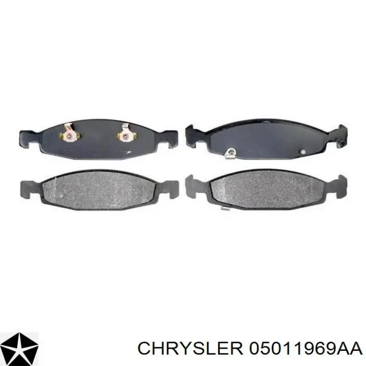 Гальмівні колодки Chrysler 05011969AA ціна, від 31.67 USD