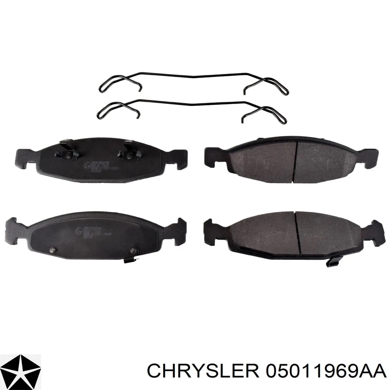 05011969AA Chrysler Передні гальмівні колодки