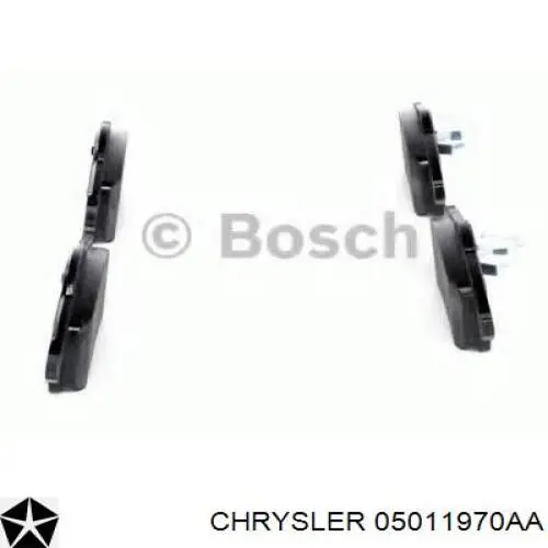Купити 05011970AA Chrysler Задні колодки